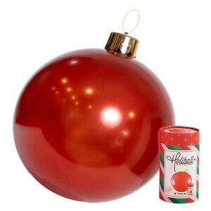 New Vintage Red Holiball Medium Inflatable Ornament